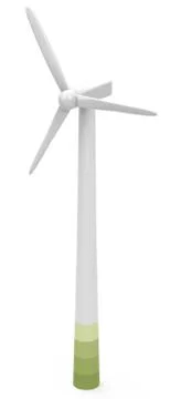 The wind turbine Illustrazione stock