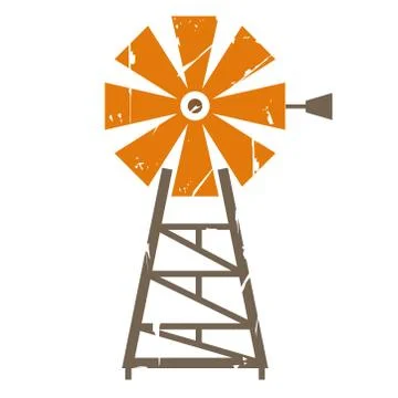 Wind turbine Stock Illustration