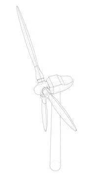 Wind turbine Stock Illustration