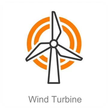 Wind Turbine Stock Illustration