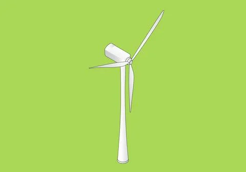 Wind turbine isometric flat vector Wind turbine isometric flat vector 3d i... Stock Photos