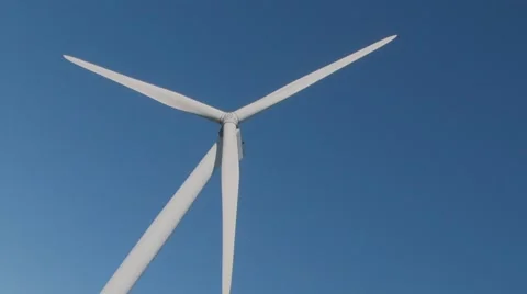 Wind Turbine with Jet passing 스톡 동영상 52852067