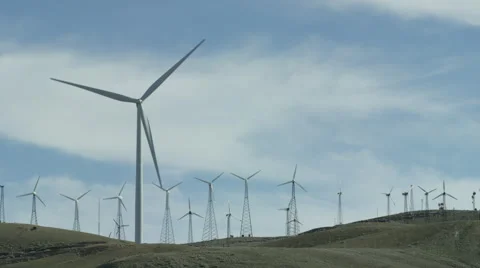 Wind Turbine Lock Off 4k Stock Footage 59193381