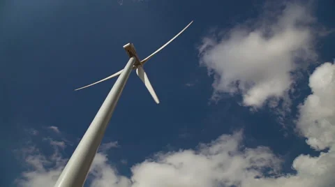 Wind Turbine, low angle 1 Stock Footage 55252201