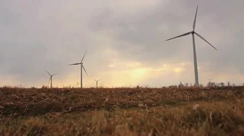 Wind Turbine Medium 59.94 720 Stock Footage 10685569