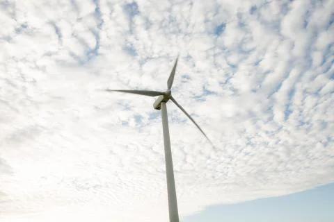 Wind turbine in motion Stock Photos