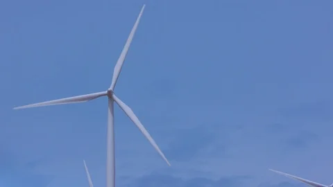 Wind Turbine Moving in the Wind Stock Footage 91879161