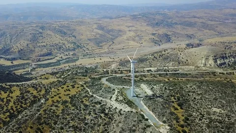 Wind turbine. Natural energy. Stock Footage 78546953