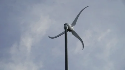 Wind Turbine or Modern Windmill Stock Footage 112261120