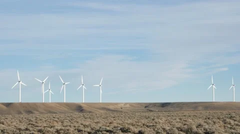 Wind Turbine pan 4k Stock Footage 48469875