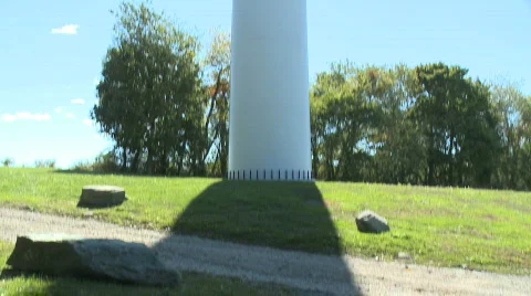 Wind Turbine (pan up) Video stock 873656