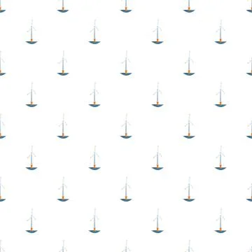 Wind turbine pattern creating renewable energy wallpaper background 스톡 일러스트