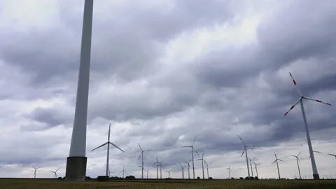 Wind turbine for power generation Stock Footage 150564085