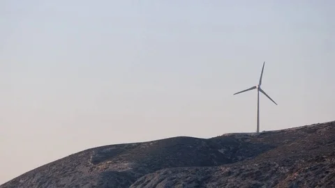 Wind turbine power generator Stock Footage 83307936