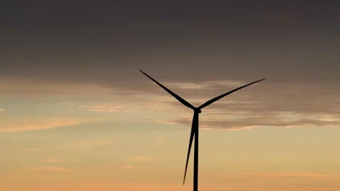 A wind turbine power generator Stock Footage 202060994