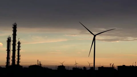 A wind turbine power generator Stock Footage 202060996