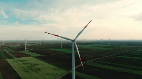 Wind Turbine Power Generator Station 002 Stock Footage 273203225