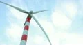 Wind turbine - renewable energy source (front view) HD Footage