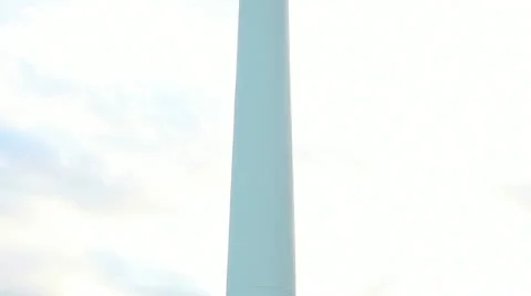 Wind turbine - renewable energy source (tilt) Stock Footage 11331599