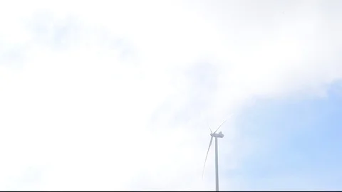 Wind turbine renewable energy source. Eco power. Stock Footage 82533457