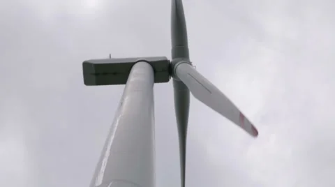 Wind Turbine from the side and below Stock-Footage 27799653
