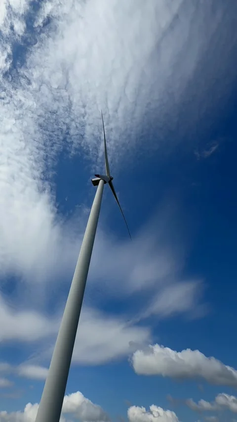 Wind Turbine Sky Stock Footage 310433884