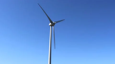 Wind Turbine On Summers Day Video stock 153219253