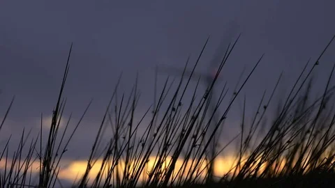 Wind Turbine with Sunset Sky Cinematic County Fermanagh Northern Ireland Video stock 72139154