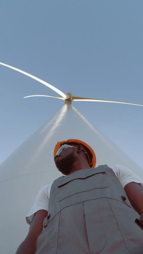 Wind Turbine Technician Stock Footage 318672702