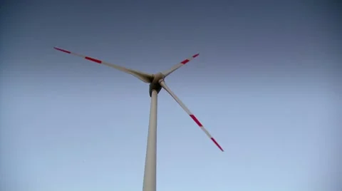 Wind Turbine tilt up Stock Footage 8666540