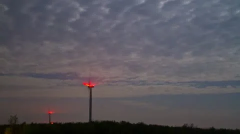 Wind Turbine Time Lapse Stock Footage 11629801