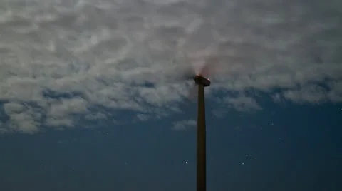 Wind Turbine Time Lapse Stock Footage 11629952