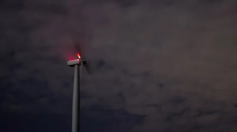 Wind Turbine Time Lapse Stock Footage 11630032