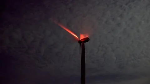 Wind Turbine Time Lapse Stock Footage 11630250