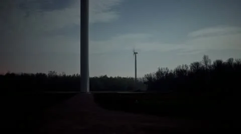 Wind Turbine Time Lapse Stock Footage 11630356