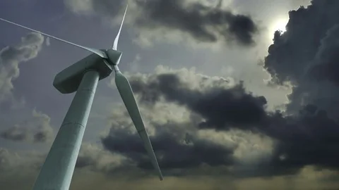Wind Turbine Time Lapse Stock Footage 70440058