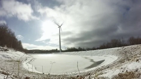 Wind Turbine Time Lapse 動画素材 71842498