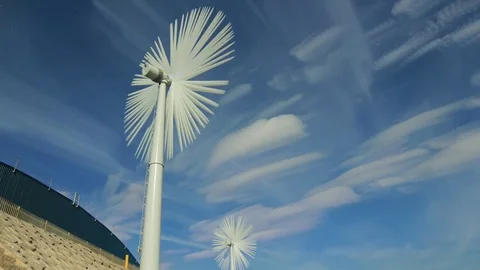 Wind Turbine Timelapse Video stock 72598585