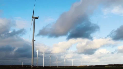 Wind Turbine Timelapse Stock Footage 144692427