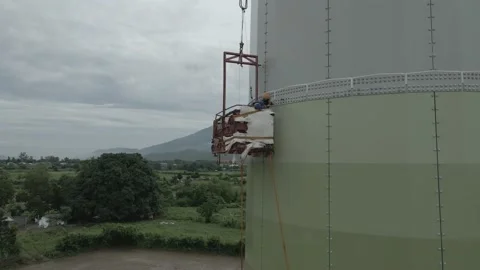 Wind Turbine Tower Construction To Generate Renewable Energy Stock Footage 153232499