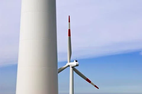 Wind turbine tower Stock Photos