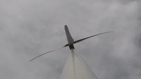 Wind Turbine - Under the Rotor Video stock 77842149