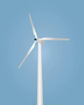 Wind turbine vector Stock Illustration