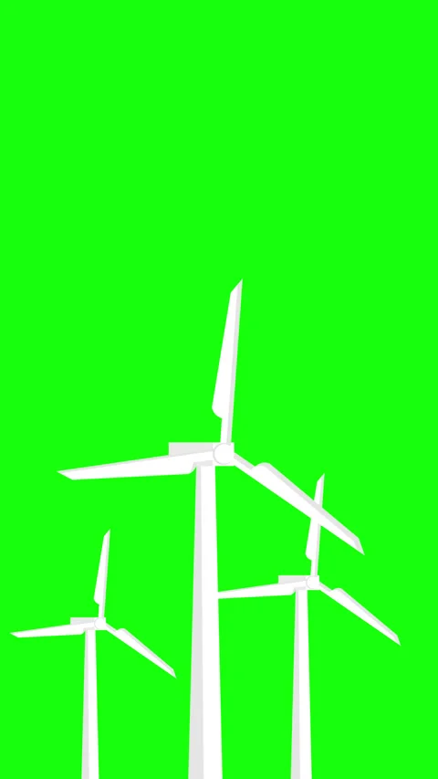 Wind Turbine Vertical Video stock 267483925