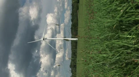 Wind Turbine (Vertical), Windmills Stock Footage 8557246