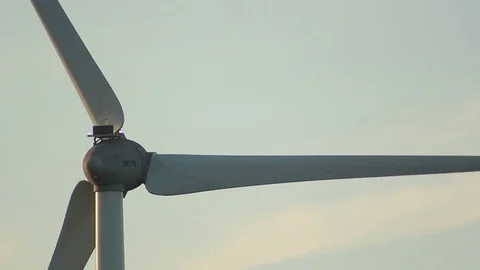 Wind turbine very close up Stock Footage 80789676