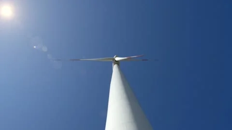 Wind turbine wide up loopable 10873 Stock Footage 21926204