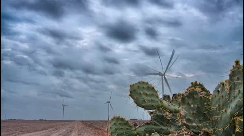 Wind Turbine - Wind Mill Time-Lapse Vídeos de archivo 42662044