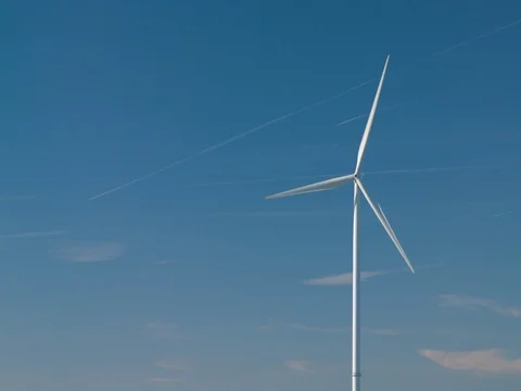 Wind Turbine in winter Stock Footage 72912005