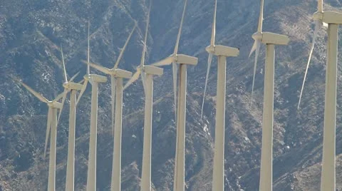 Wind Turbines 01 Stock Footage 8955470